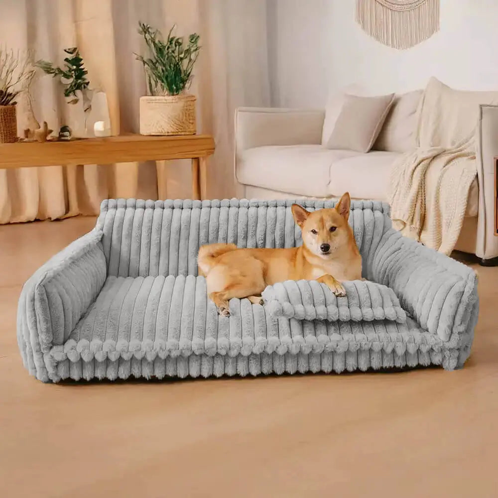 MrFluffyFriend - Hellgraues Hundesofa