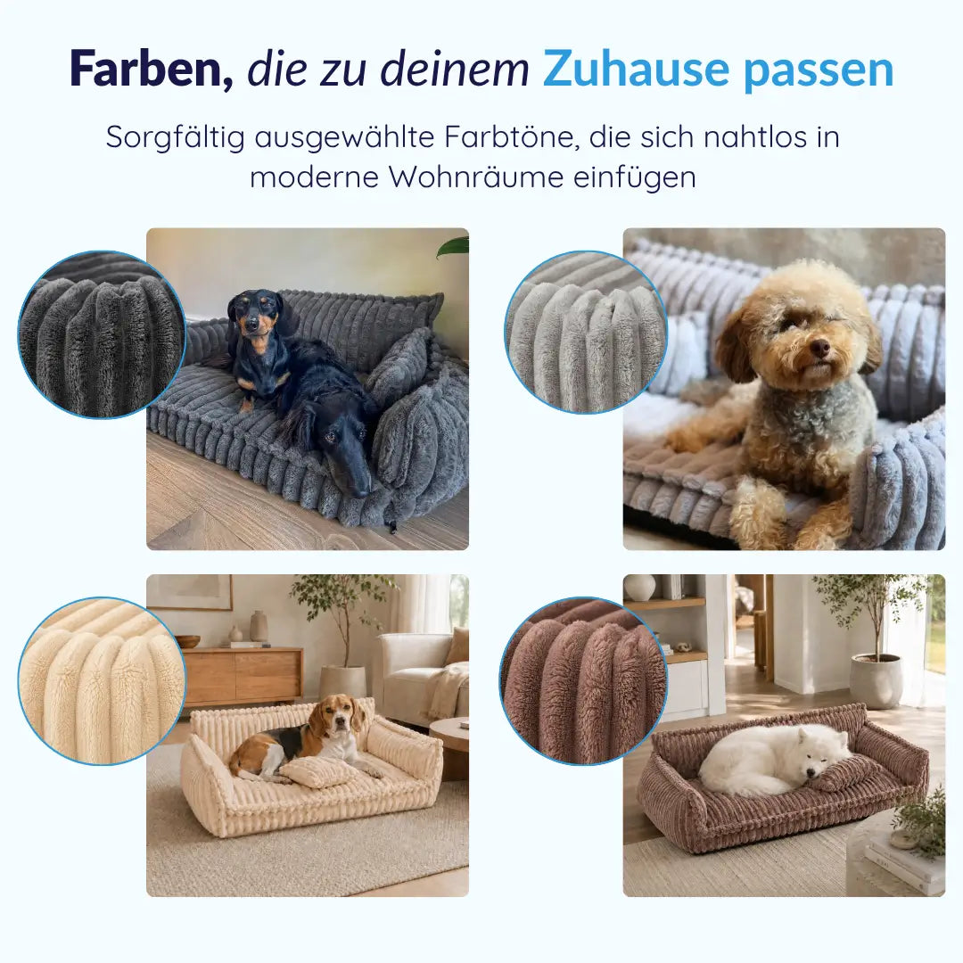 MrFluffyFriend® - Orthopädisches Waschbares Hundesofa