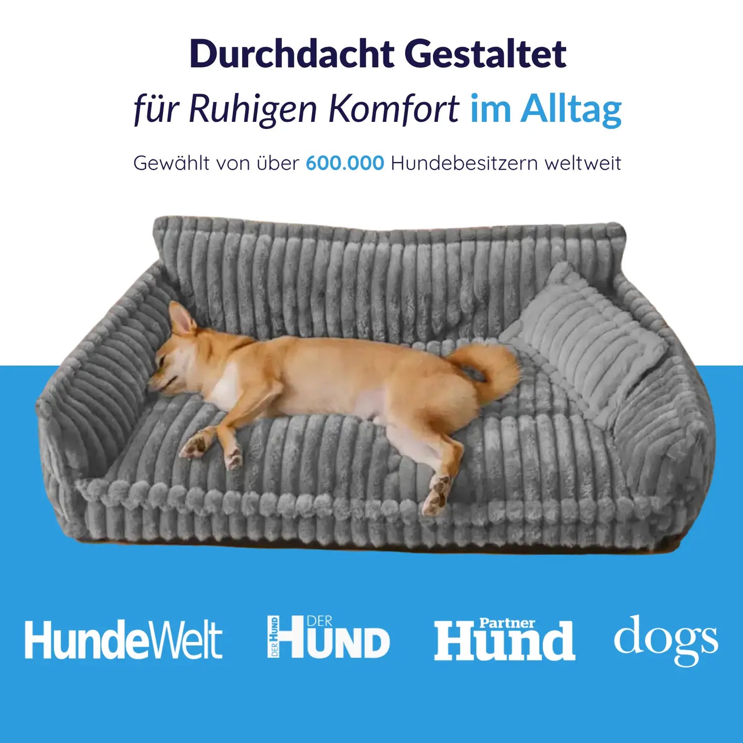 MrFluffyFriend® - Orthopädisches Hundesofa für Gelenke